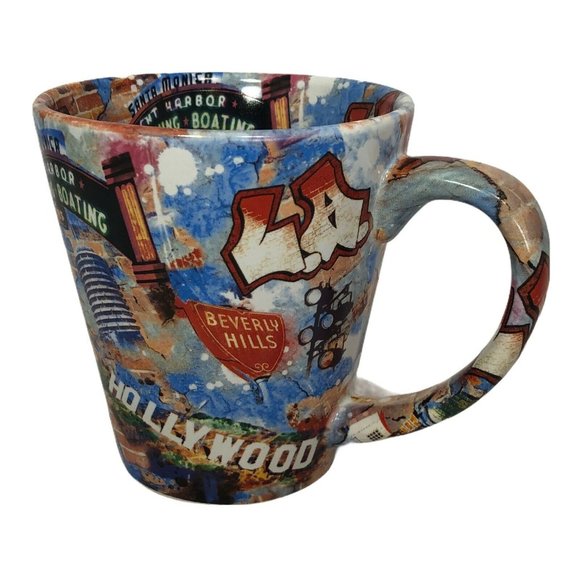 Hollywood LA Themed Coffee Mug Tea Cup - Picture 1 of 7